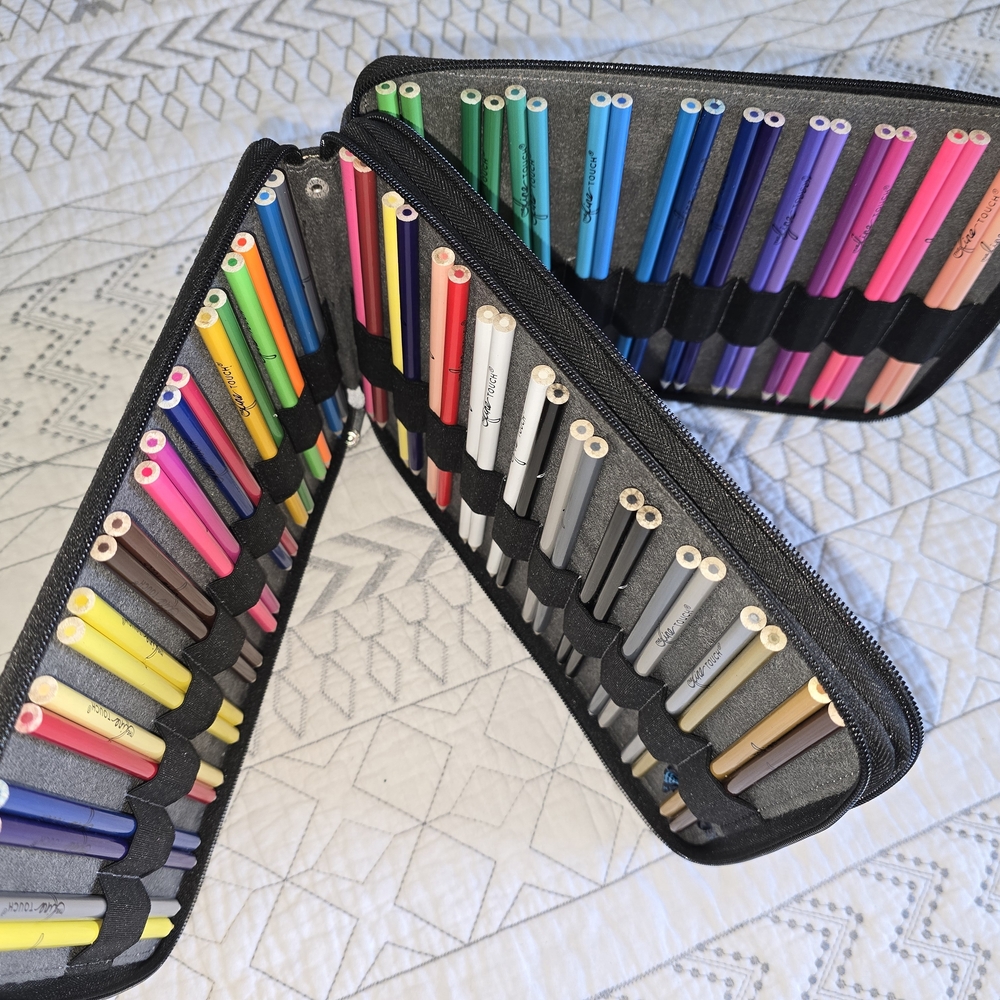 Premium Colored Pencil Set with Case 100+ Pencils